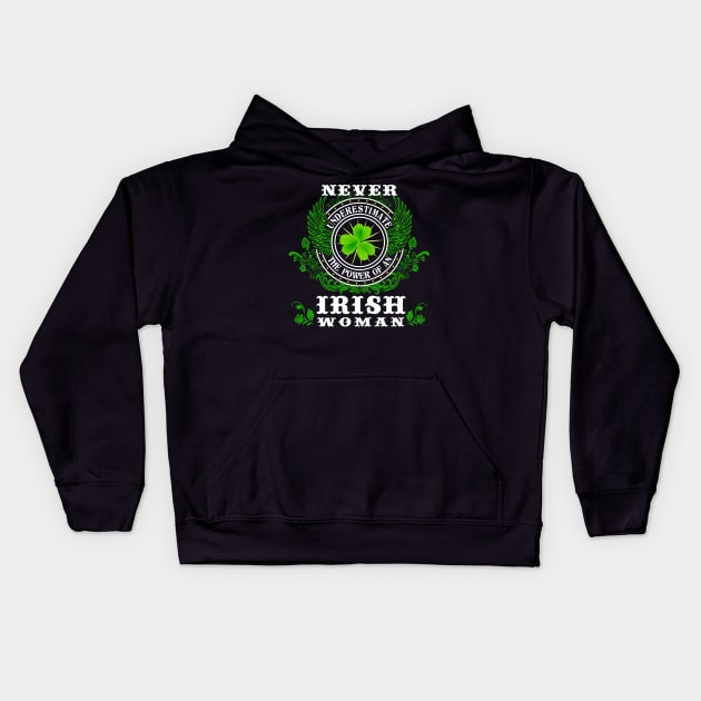 The Power of Irish Women Kids Hoodie by MYFROG